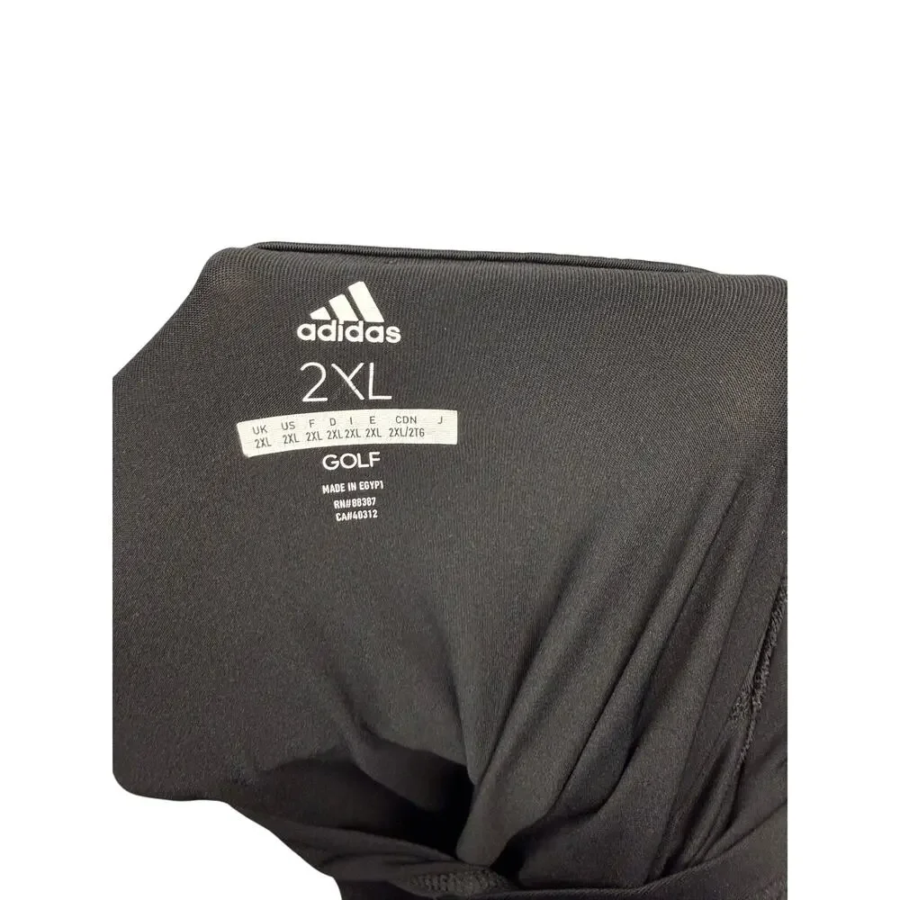 Adidas Mens 2XL Black Lightweight Performance Pullover Hoodie Athletic